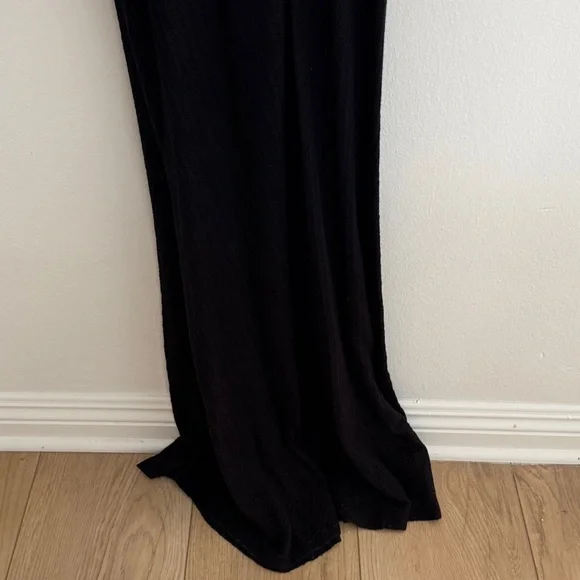 Sau Lee Black Long Sleeve Dress with Cut-Out Accents Long Sleeve